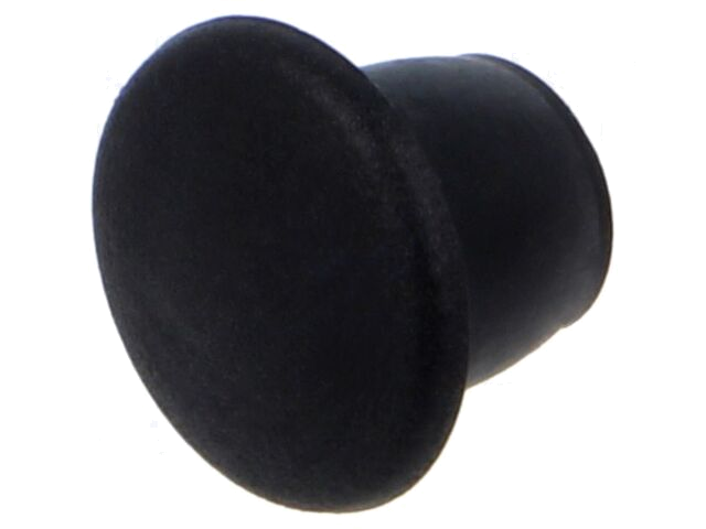 Afsluitdopje; H: 6,5mm; indrukken; Flensdiam: 11mm; zwart; LDPE Afsluitdopje; H: 6,5mm; indrukken; Flensdiam: 11mm; zwart; LDPE